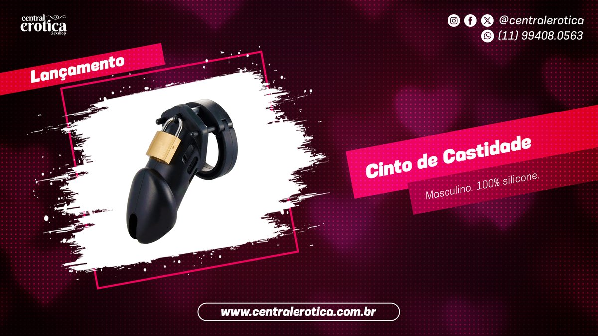 centralerotica's tweet image. Segurança e alta qualidade de castidade, conforto e facilidade de uso. 😏🔐

🌐 centralerotica.com.br/fetichesado/ci…

📲 WhatsApp: (11) 99408-0563
🇧🇷 Envio imediato para todo o Brasil!
🛵 SP/Capital em até 3 horas!

#CentralErótica #SexShop #Cinto #Masculino #Silicone #Acessório