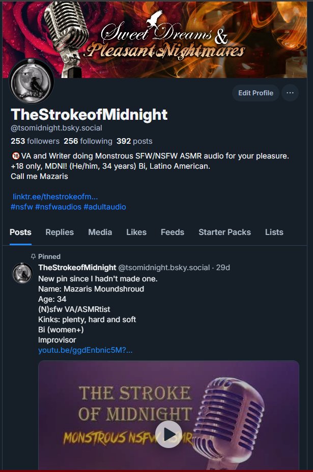 Deleted most, if not all my stuff off this app. find me here: