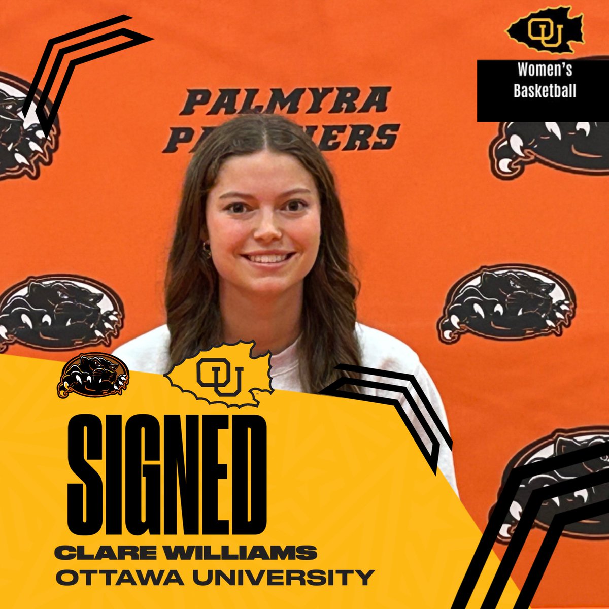 Clare Williams signed with Ottawa University