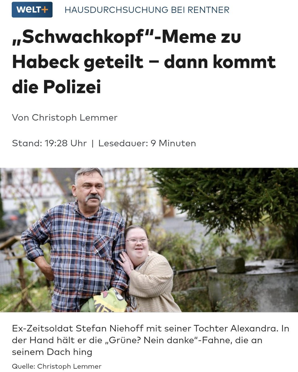 <a href="/heutejournal/">ZDF heute journal</a> Apropos Grüne: Möchtet ihr in einem Land leben, wo - auf deutschem Boden - Politiker wieder solche Hausdurchsuchungen  initiieren?
welt.de/politik/deutsc…