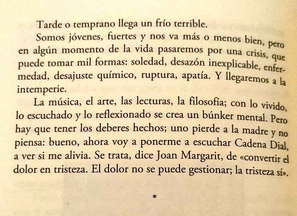 "El dolor no se puede gestionar, la tristeza sí"

Marta D. Riezu