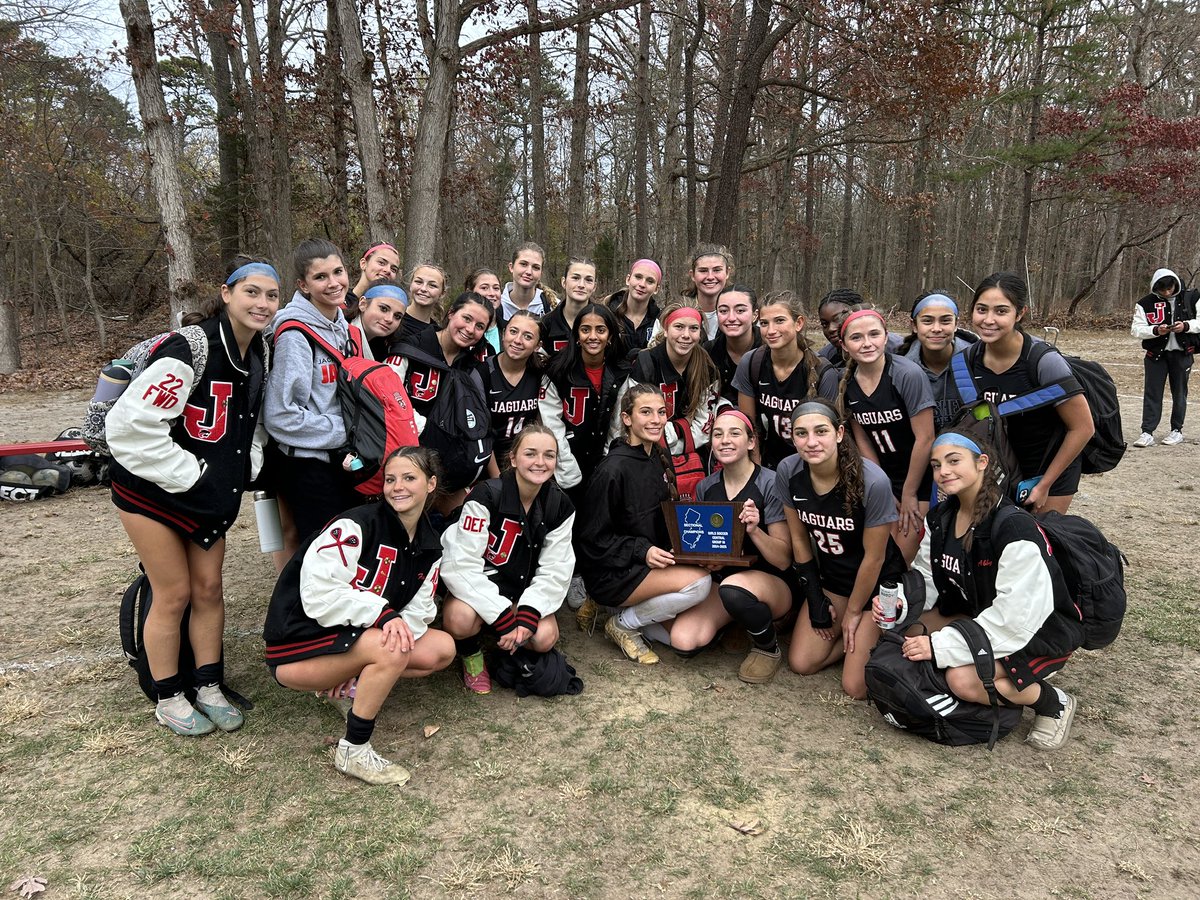 Jagssoccer19's tweet photo. Start spreading the news… the Jags are the 2024 CJG3 STATE SECTIONAL CHAMPS 🏆 Goals were scored by Ella Cooke, Zia Gould, and Faith Moroney (2) to beat 5th seed Lawrence 4-1! ❤️🖤

Thank you @JSZ_Sports @JSSInsider @Matt_Manley @BrandonGouldHS https://t.co/zv4YDCbMpc