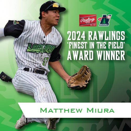 Congratulations to our 2024 NWL Rawlings 'Finest in the Field' Award Winner Matthew Miura! #RollLogs 🪵

Read the full story here: northwoodsleague.com/blog/2024/11/1…