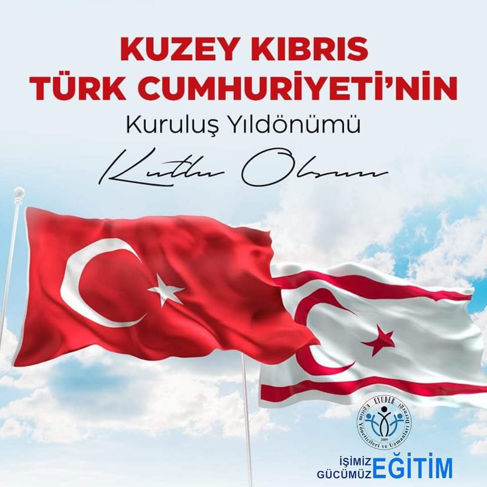 Kıbrıs Türk Cumhuriyeti’nin kuruluşunun 41.yılı kutlu olsun.
1571'den bugüne Kıbrıs topraklarını Türk vatanı tutmak için canlarını feda eden aziz şehitlerimizi,gazilerimizi ve bütün kahramanlarımızı rahmet ve şükranla yad ediyoruz.
#KKTC41Yaşında 
<a href="/ErsinrTatar/">Ersin Tatar</a> <a href="/ademcilek/">Adem ÇİLEK</a>
