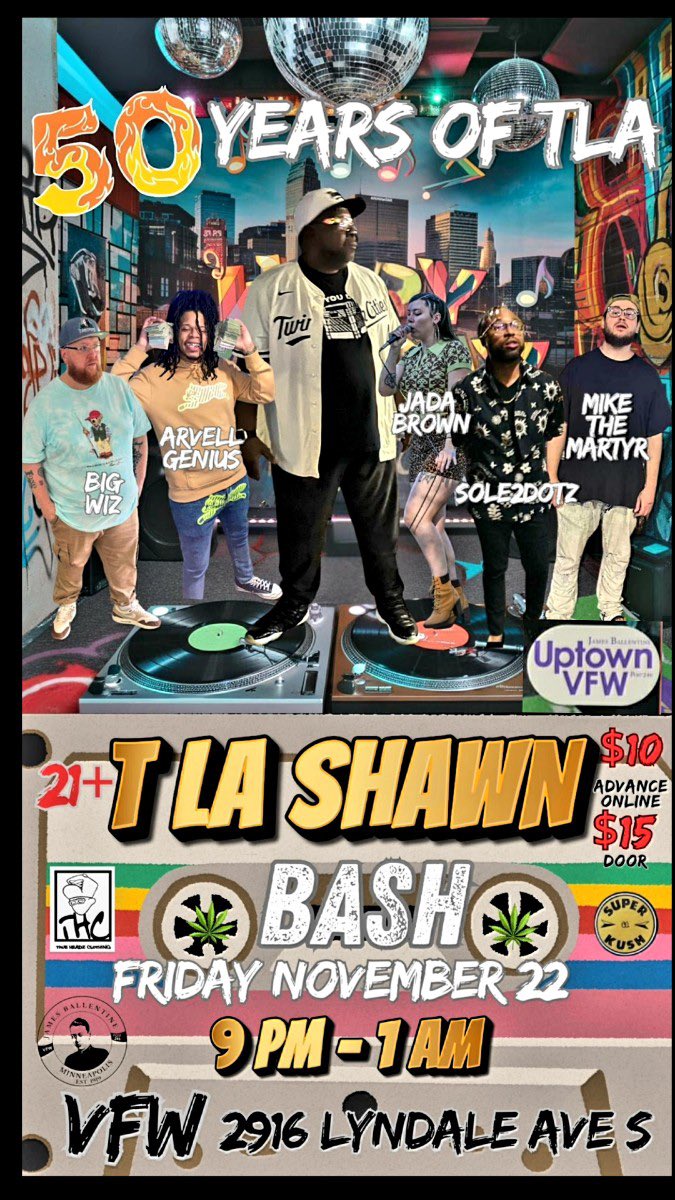 ArvellGenius's tweet photo. Don’t miss out on another year around the ☀️ bday show for the home town hero 🙏🏽 
 
We @UptownVFW 
🔥Next Friday🔥

W/ @mikethemartyr 
@BiGWiZ 
And others! 

🚪open at 9pm
10$ pre sale
15$ at 🚪

https://t.co/3gU8z3iSJr https://t.co/tMYoFWiJ6X