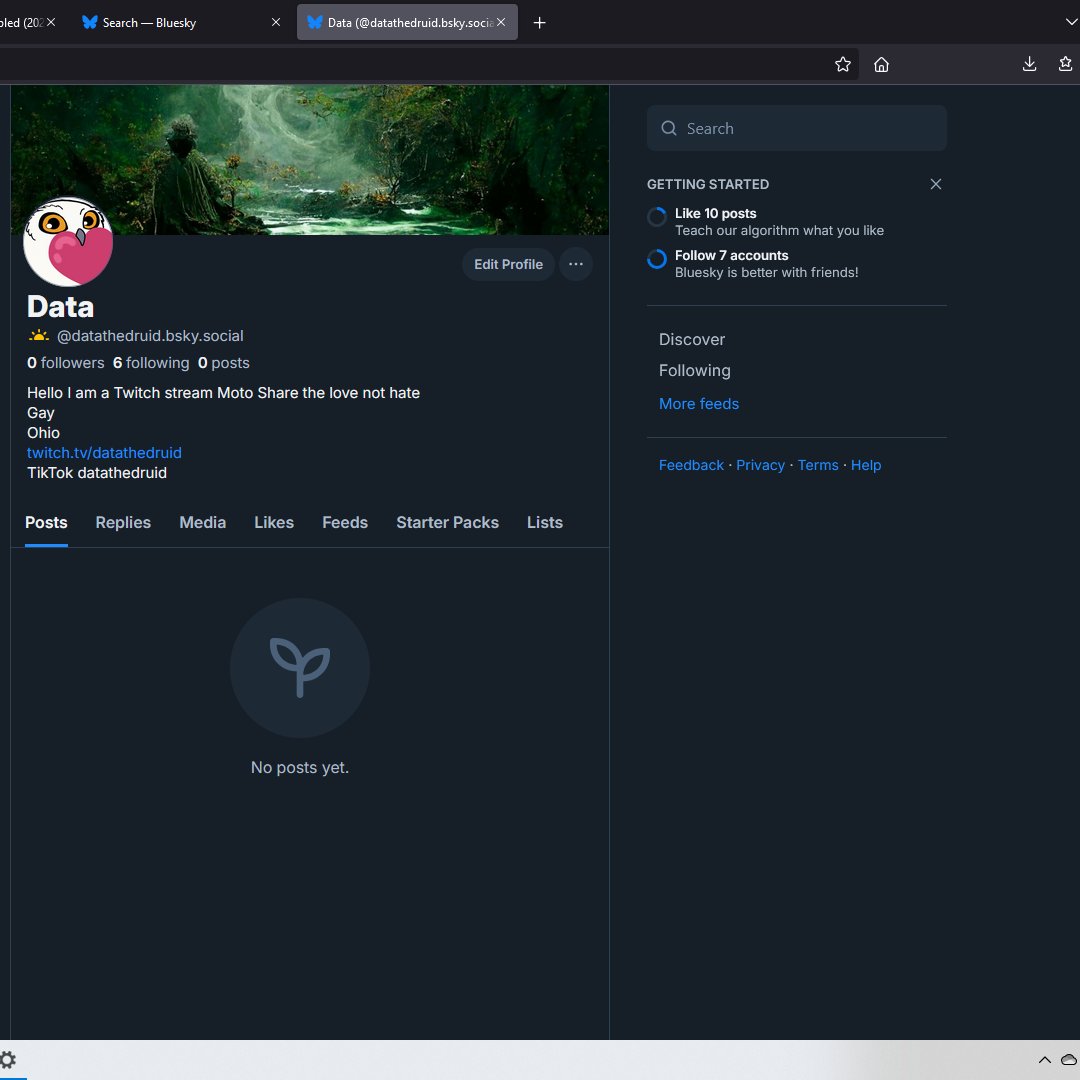 Please follow me here on blueskyapp