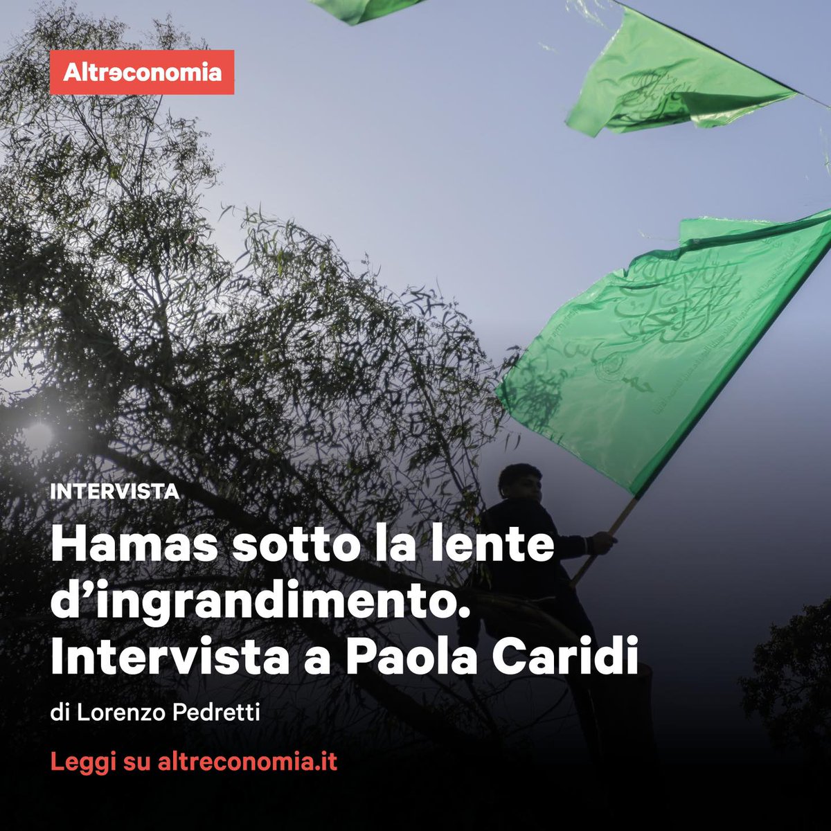 altreconomia's tweet photo. Intervista a Paola Caridi @invisiblearabs, giornalista e scrittrice che da vent’anni si occupa di storia politica contemporanea del mondo arabo. “La distruzione di Gaza non può portare a quella di Hamas, l’obiettivo di Israele è un altro”

👉https://t.co/iWYfIjekS8 https://t.co/LOQuSwZfte