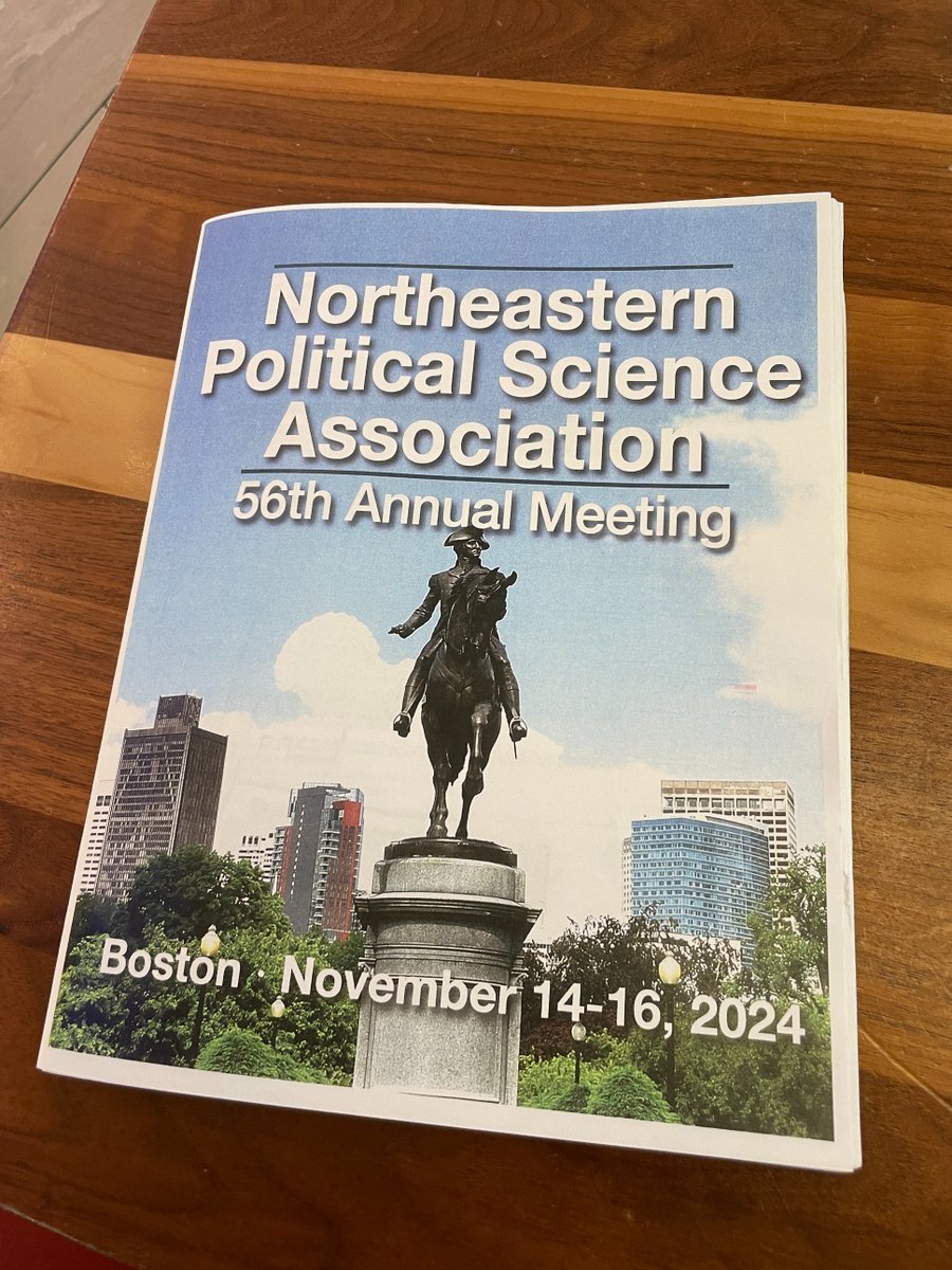KnowlesGardner's tweet photo. Quite coincidentally, I presented this research at the Annual Meeting of the @Northeastpsa today and received excellent feedback from an engaged and entertaining panel. https://t.co/61h9ujBNfQ