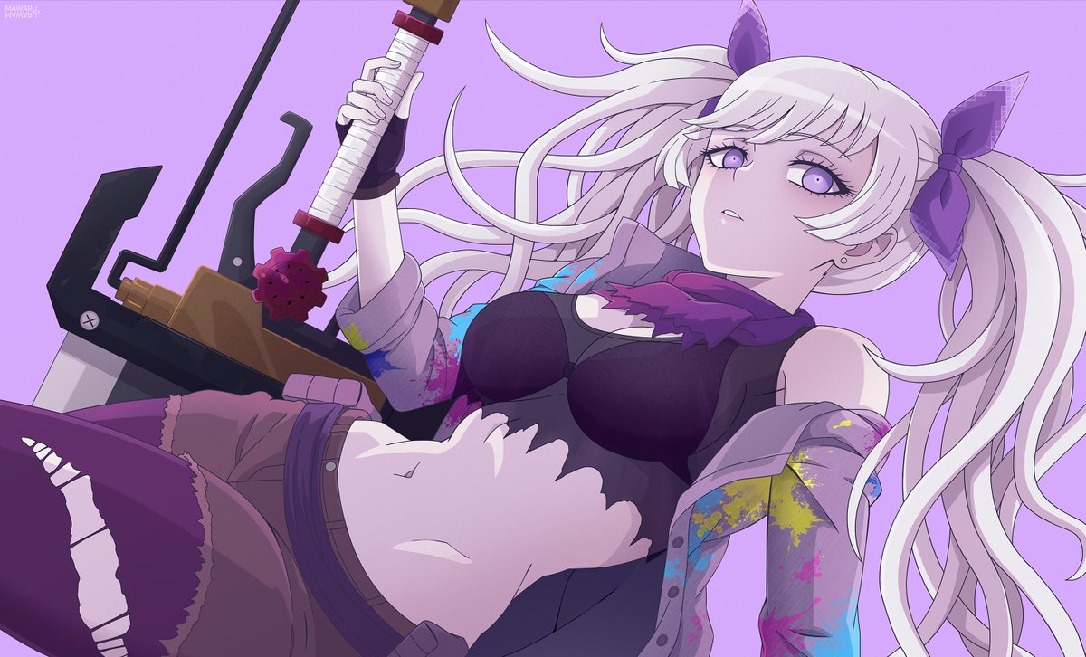 mawaru_x_mawaru's tweet photo. I couldn't decide on her expression, so I made a 2nd version, her aura is totally different when she looks serious. 
Enoki Yukigaya from Tribe Nine.
#TRIBENINE #トライブナイン #イラスト #fanart https://t.co/FCWZil7pQ2