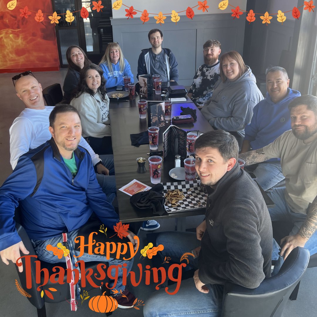 USD265_tech's tweet photo. It's almost Turkey Day! Some of our department members met at our new favorite spot, Sandbox at Goddard, for an early Thanksgiving Lunch last week. 📷
#265Family https://t.co/EmocsxkQt5