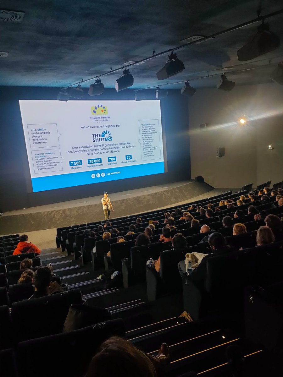 Les Shifters Lyon (@lesshifterslyon) on Twitter photo Coup d'envoi du Festival Projection Transition organisé par <a href="/Les_shifters/">Les Shifters</a>!
C'est parti pour deux jours de ciné-débats autours des enjeux climatiques! 🤩🎥🌍🌱 Coup d'envoi du Festival Projection Transition organisé par <a href="/Les_shifters/">Les Shifters</a>!
C'est parti pour deux jours de ciné-débats autours des enjeux climatiques! 🤩🎥🌍🌱