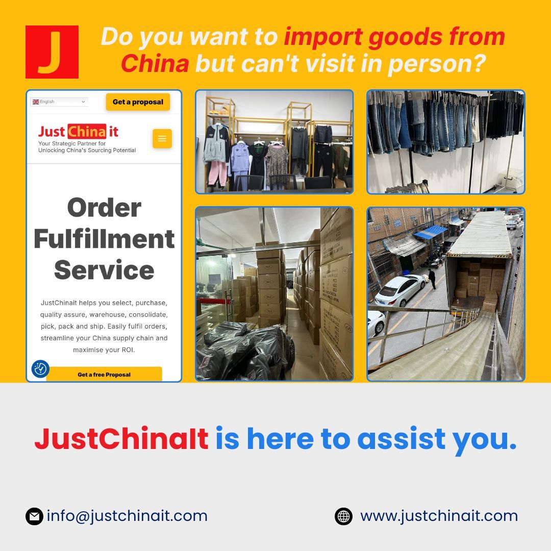 JustChinait's tweet image. JustChinaIt has you covered! From selecting and quality checking to packing and shipping, we handle every step so you can focus on growing your business.
🌐 buff.ly/3zvgNm3
#JustChinaIt #importfromChina #sourcingfromChina #qualitycontrol #Chinaimporting #shippingfromChina