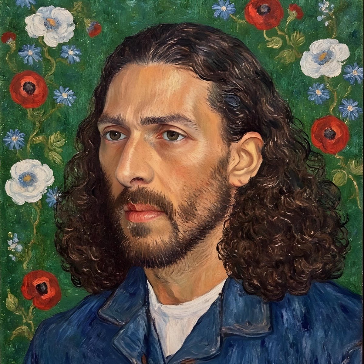 MarcosAmadorC's tweet photo. For a moment, I felt like I brought Van Gogh back to life.
Using AI, I created portraits of myself as if Van Gogh himself had taken up his brush to paint me.
The result? Simply incredible capturing the essence of his style, vibrant colors, and unique brushstrokes.

#AI #AIArt https://t.co/fNkwdGxdY2