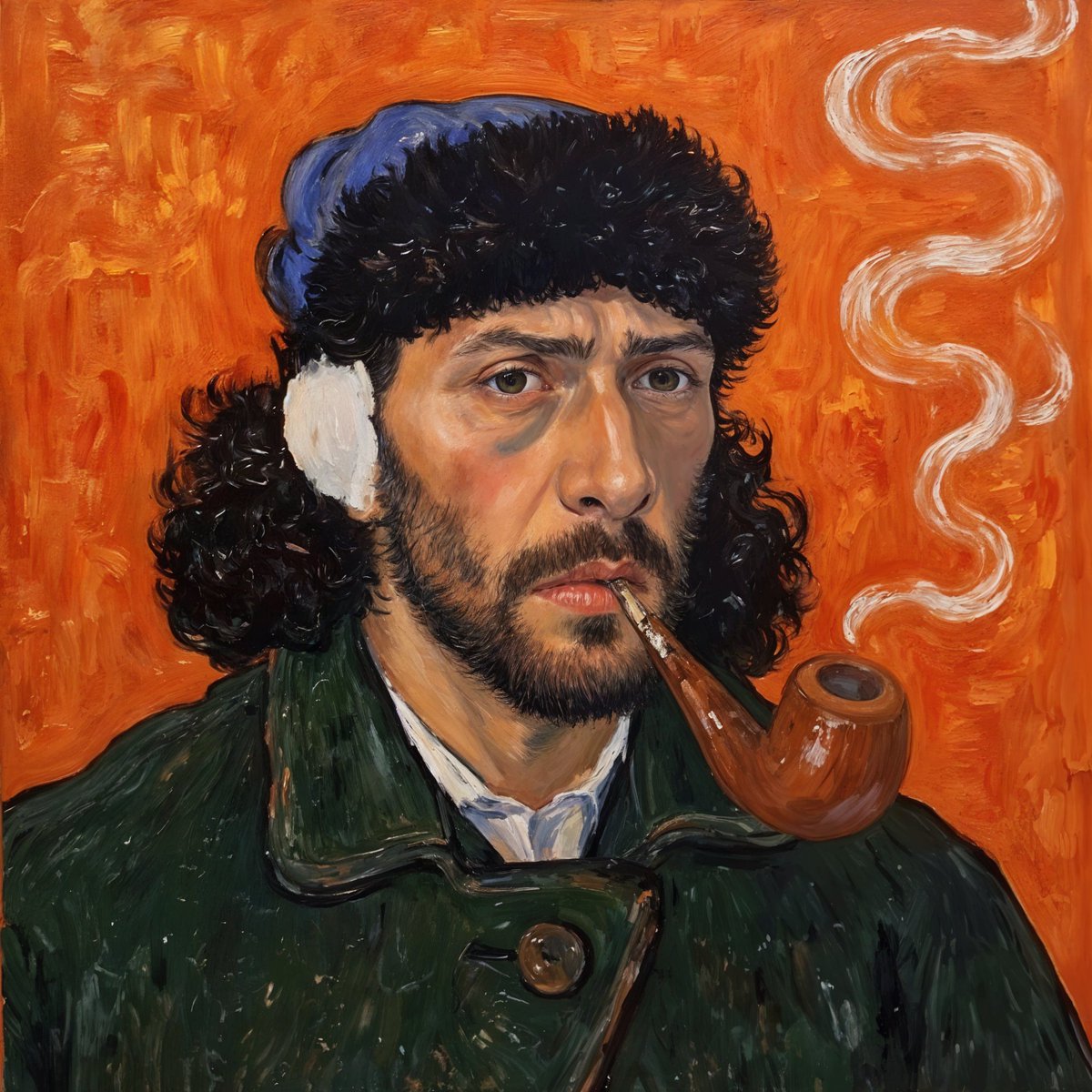MarcosAmadorC's tweet photo. For a moment, I felt like I brought Van Gogh back to life.
Using AI, I created portraits of myself as if Van Gogh himself had taken up his brush to paint me.
The result? Simply incredible capturing the essence of his style, vibrant colors, and unique brushstrokes.

#AI #AIArt https://t.co/fNkwdGxdY2