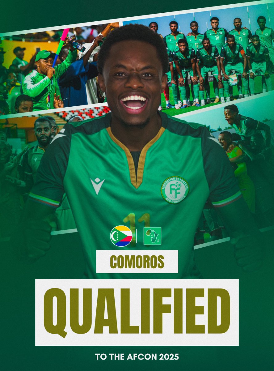 🚨 OFFICIEL : Les Comores 🇰🇲 se qualifient à la CAN 2025 ! 🌍🏆