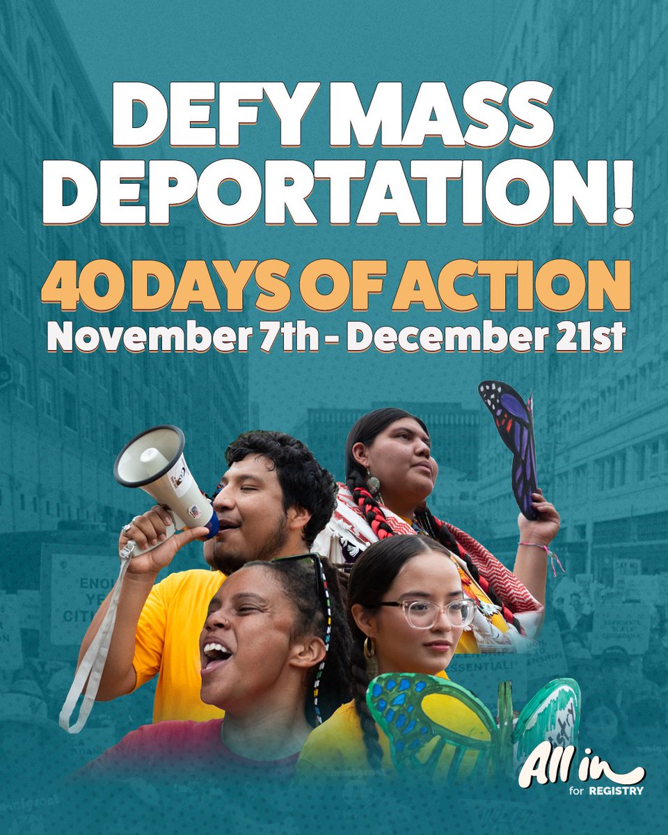 CHIRLA's tweet photo. 🗣We need citizenship NOW! After the elections, we’re ramping up our calls for immigrant justice! That’s why on 11/7 we launched our 40 Days of Action to urge our MOCs to stand with immigrants, #DefyDeportations, & SUPPORT #MassLegalization!📲Get involved: https://t.co/9feDCJcKZm https://t.co/OvVpgxvxD0