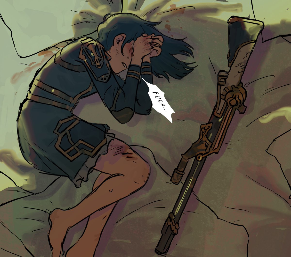 And I'd say 
"no monster's going to get you when I'm here"

#caitvi #arcane