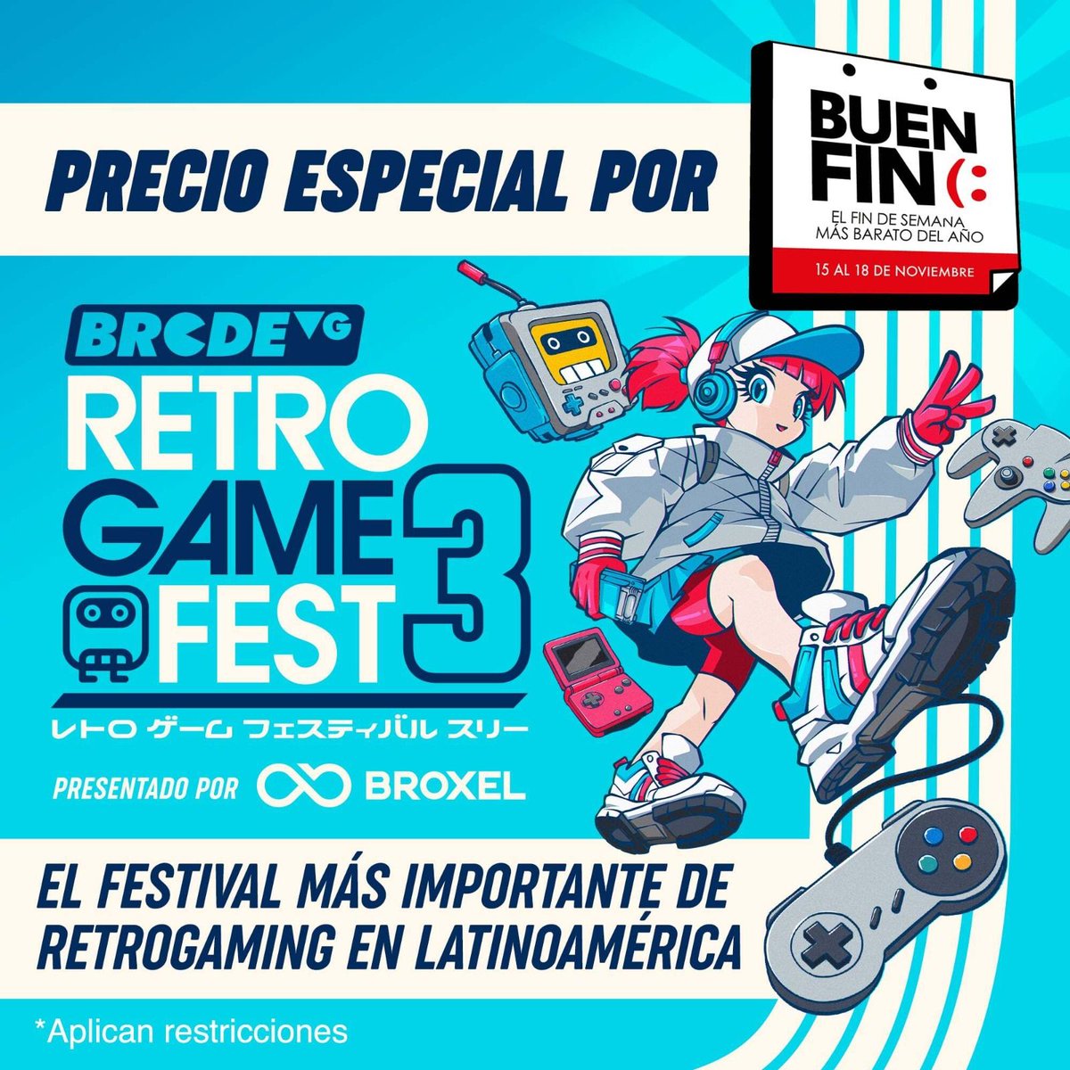 MictlanUnViaje's tweet photo. I'll be back at #RGF3 and I'd love to share progress. Don't miss the most important retrogaming fest in LATAM.
-
Estaré nuevamente en #RGF3 y me encantará compartir avances y seguir fondeado el proyecto. No se pierdan el evento de retrogaming más importante de LATAM. https://t.co/x5D7CeUXbP