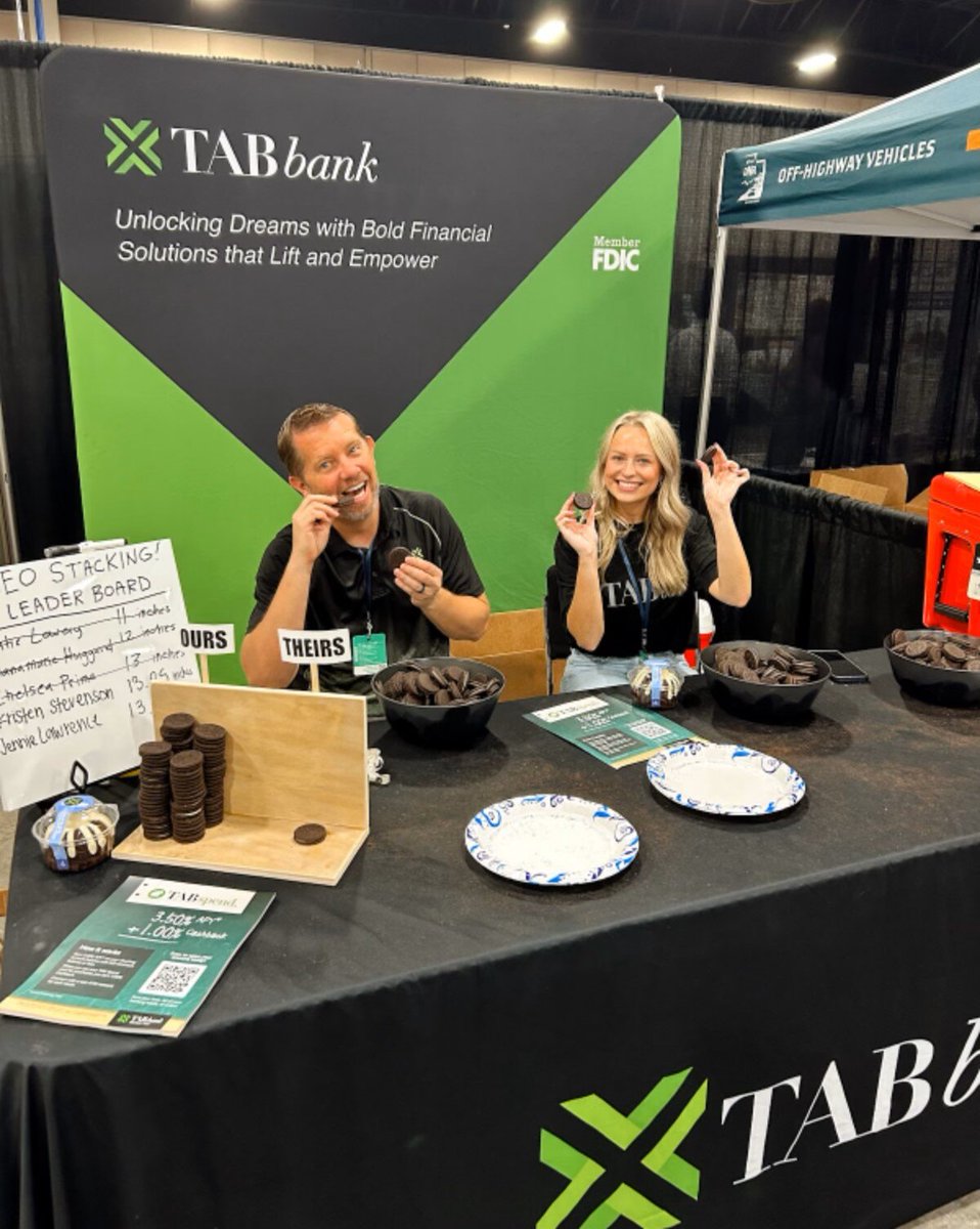 We were thrilled to participate in Utah’s Show Up for Teachers event. TAB Bank is deeply grateful for educators and had a blast bonding over some Oreo-stacking fun while sharing our new TAB Spend rewards checking account! #TBT