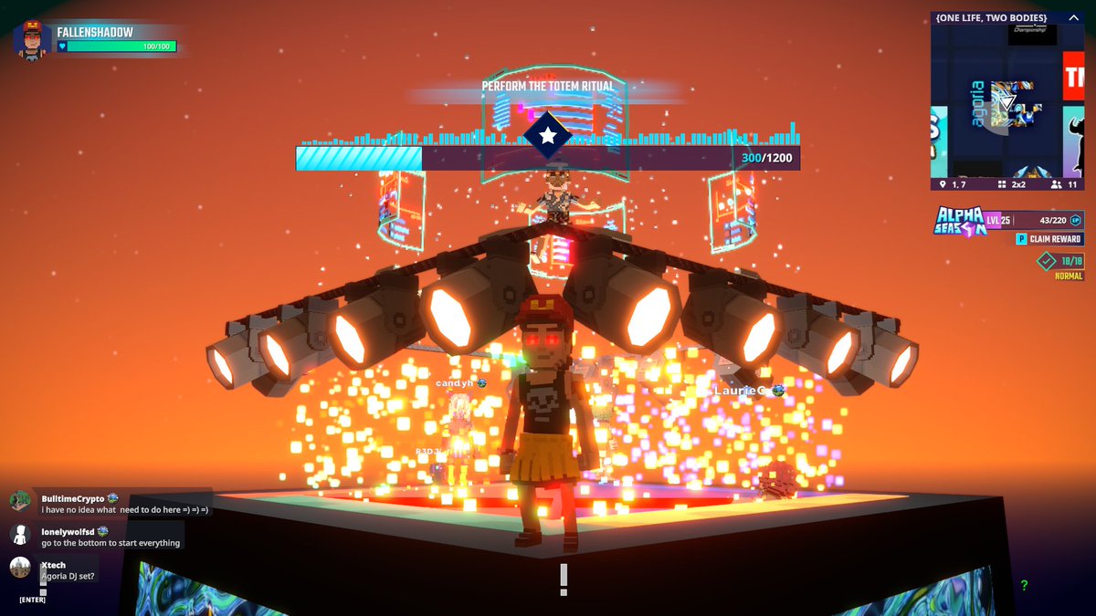 Vibing at <a href="/agoriamusic/">{agoria}</a>'s DJ Set in One Life, Two Bodies in <a href="/TheSandboxGame/">The Sandbox</a>. The music is electric! 🎧🔊 register-landings.sandbox.game/alphaseason4-s… #TheSandbox #AlphaSeason4 #AS4SocialChallenge