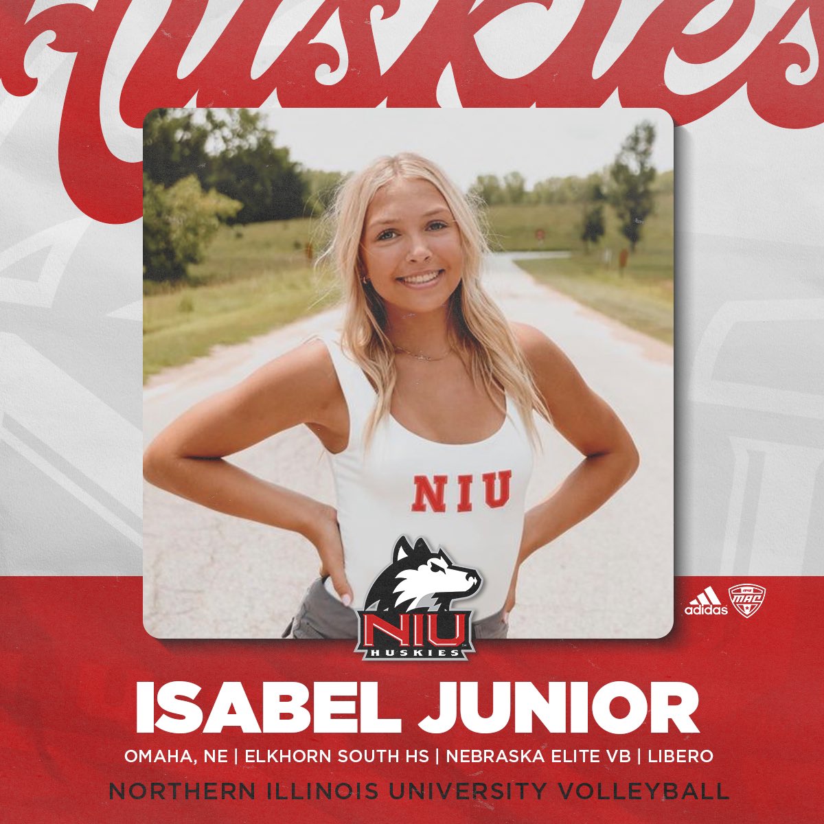 Welcome to Huskie Nation, Isabel!

We’re thrilled to add the Nebraska-grown libero to our Class of 2025!

#OnAMission #NSD2024