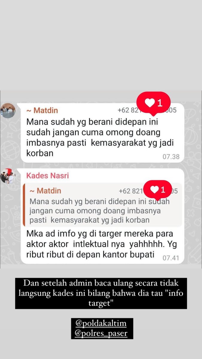suarakanpaser's tweet photo. Beberapa hal yang perlu di selidiki sebelum kejadian naas kemarin subuh!
Rekaman VN, rekaman Video para Ormas dan para kades yang memihak pada keberlanjutan houling batubara Ilegal, ini semua harus di USUT TUNTAS!
@dhemit_is_back @DivHumas_Polri @folkshittmedia @Gerindra 
#Paser https://t.co/kvMQjoxZeQ