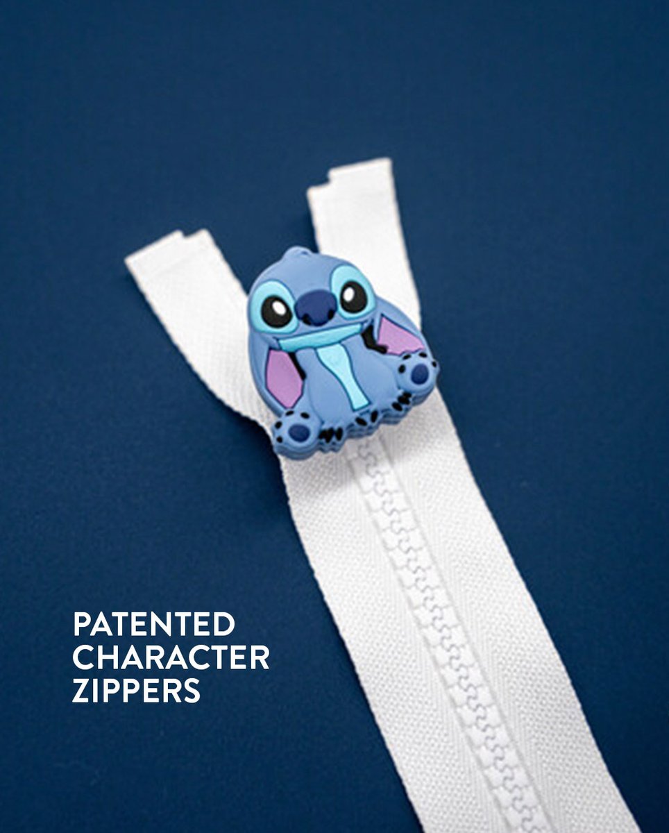 TalonIntl's tweet photo. Transform everyday wear into an adventure with character zippers—details that make kids’ fashion even more exciting! 🚀

🌐 Click Here: https://t.co/D8BZfOtE5H to learn more.

#stitch #disney #patented #liloandstich #kidswear https://t.co/5KAzhKBGAe