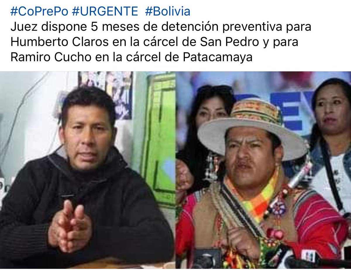 Desde #Bolivia denunciamos ante la comunidad internacional y los organismos parlamentarios de integración la aprehensión ilegal de más de 200 dirigentes de organizaciones sociales, la persecución y el amedrentamiento a sus líderes y representantes por parte del gobierno de Arce.