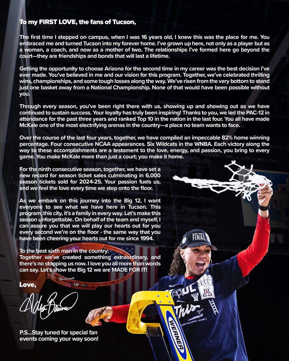 This year is dedicated to you, Tucson! ♥️💙🐻⬇️