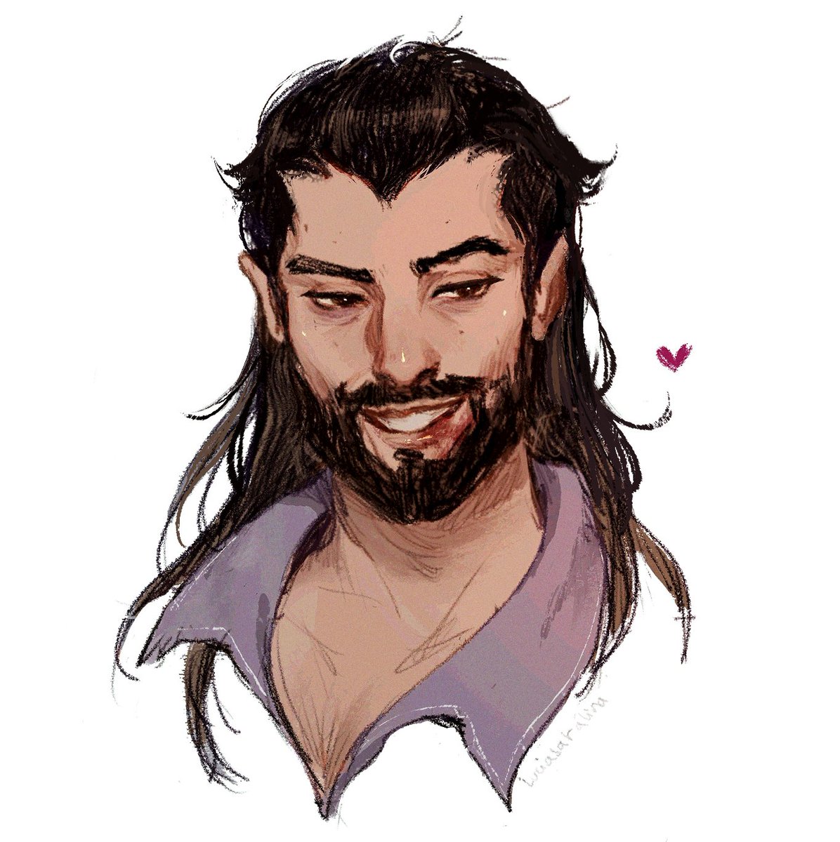 LuciaSatalina's tweet photo. Like a kiss goodbye ~  #DragonAgeVeilguard #LucanisDellamorte https://t.co/lEjD2jq3Td