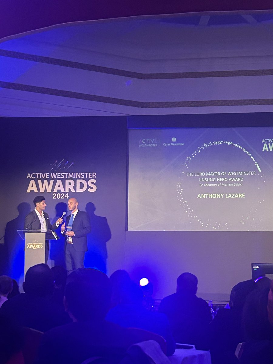 Congratulations to Anthony Lazare for the Unsung Hero award in honour of Mariam Sabir