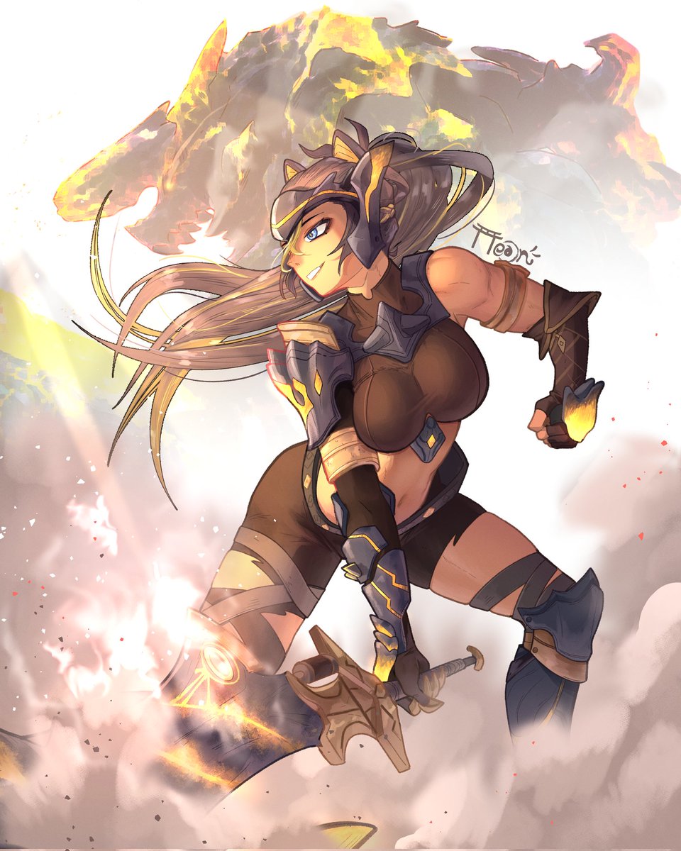 [Monster Hunter x Genshin Impact]
Raging Brachydios Dehya

#原神 #GenshinImpact