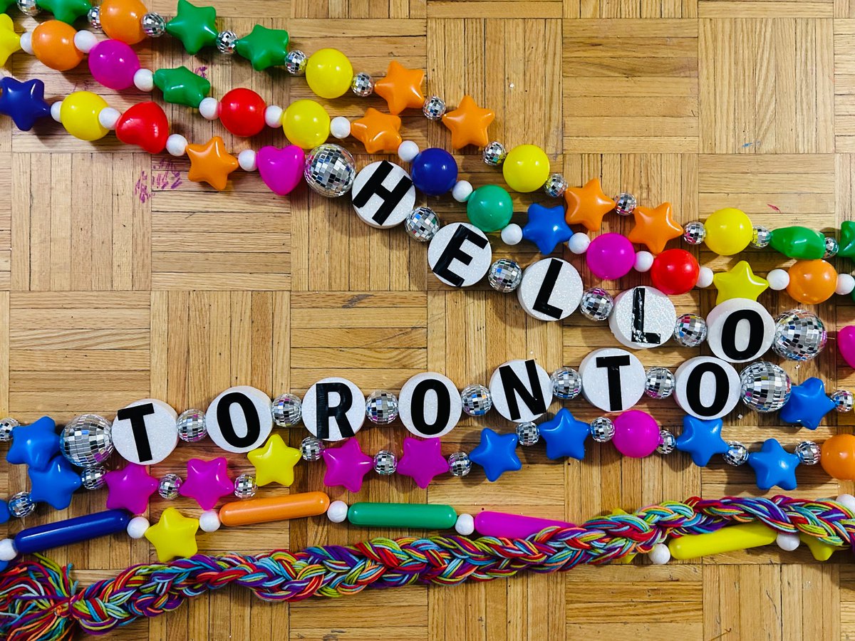 Ms. Codie Kish (She/Her) (@codiekish) on Twitter photo It’s not just a friendship bracelet… it’s a lifestyle. Getting era-ready for <a href="/TSTheErasTour/">The Eras Tour</a> tomorrow! ✨🌈🎤
#TorontoTSTheErasTour #TorontoSwiftie #TayRonto It’s not just a friendship bracelet… it’s a lifestyle. Getting era-ready for <a href="/TSTheErasTour/">The Eras Tour</a> tomorrow! ✨🌈🎤
#TorontoTSTheErasTour #TorontoSwiftie #TayRonto