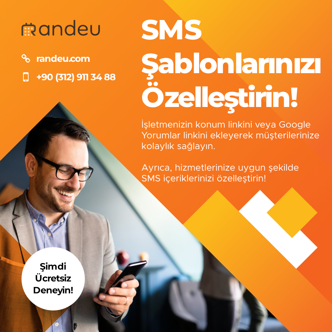randeu_crm's tweet photo. SMS'lerinizi daha etkili hale getirin! İşletmenizin konum linkini ve Google Yorumlar linkini ekleyerek müşterilerinize kolaylık sağlayın. Ayrıca, hizmetlerinize uygun şekilde SMS içeriklerinizi özelleştirin

Detaylı bilgi ve online demo talebi için lütfen bizimle iletişime geçin https://t.co/UcXDWUtS6u