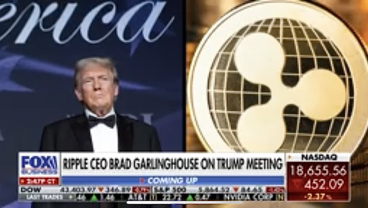_Crypto_Barbie's tweet image. 🚨 BREAKING:

FOX NEWS CONFIRMED THAT RIPPLE CEO BRAD GARLINGHOUSE HAD A MEETING WITH DONALD TRUMP! 🇺🇸 

#XRP IS THE CHOSEN ONE! 💎