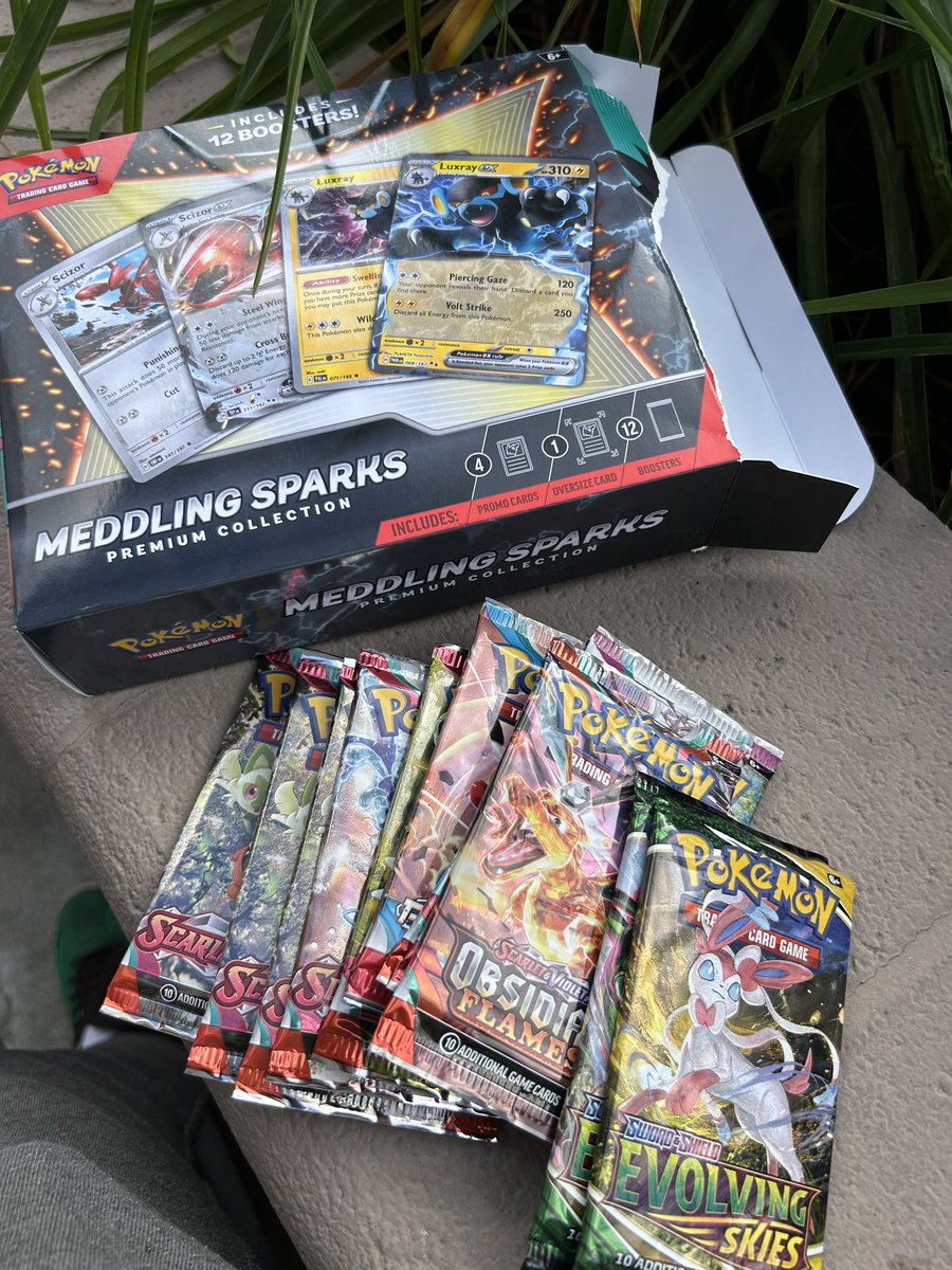 Just bought a meddling sparks box at target and it had two evolving sky's  in it.