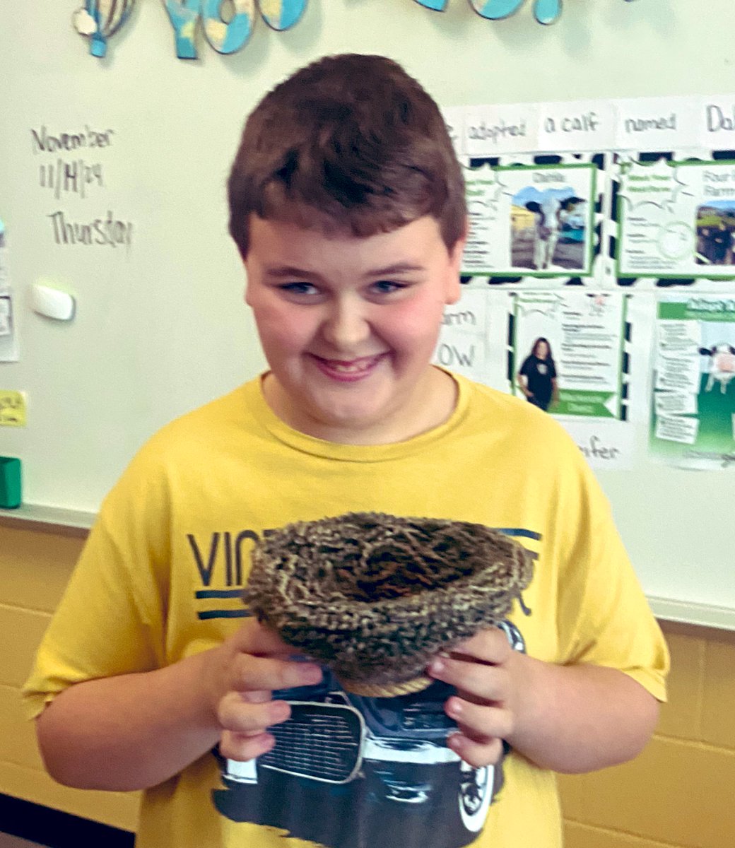 In honor of Native American Heritage Month, we learned how to weave and make baskets today! ❤️