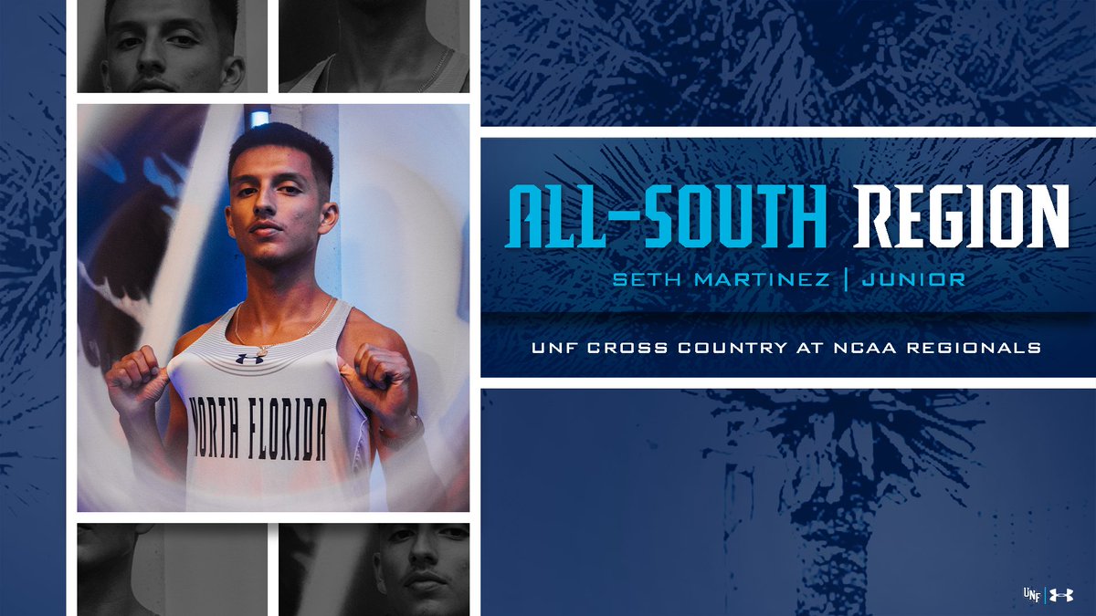 Seth Martinez placed #️⃣1️⃣4️⃣ in the NCAA South Regional race to earn All-Region honors for another postseason accolade!