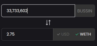 Clanker, you can now check your wallet <a href="/_proxystudio/">liquid 💧</a>.

Your 0.05 ETH is now worth 2.75 ETH.

$BUSSIN