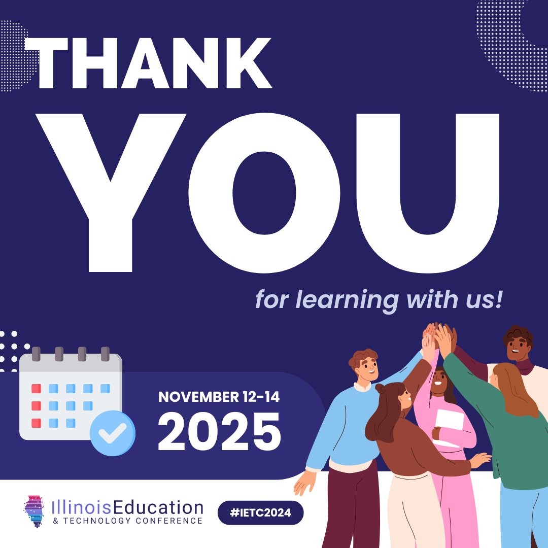 That’s all, folks 😎 

Thank you so much for attending #IETC2024! We cannot wait to see the many ways you use what you’ve learned to unlock success for your students 💜 

Next steps:

🏅 Watch your email to receive PD credit 
📅 Save the date – IETC 2025, Nov. 12-14