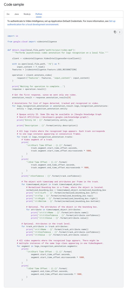 DynamicWebPaige's tweet photo. 📽️ It's amazing that ~2 years ago, you needed to use dedicated, specialized APIs and hundreds of lines of code to just accomplish a single, simple video understanding task

(ex: identifying logos in a .mp4)

...and now, all you have to do is ask politely with ~10 lines of code. https://t.co/w0E4MHutK7