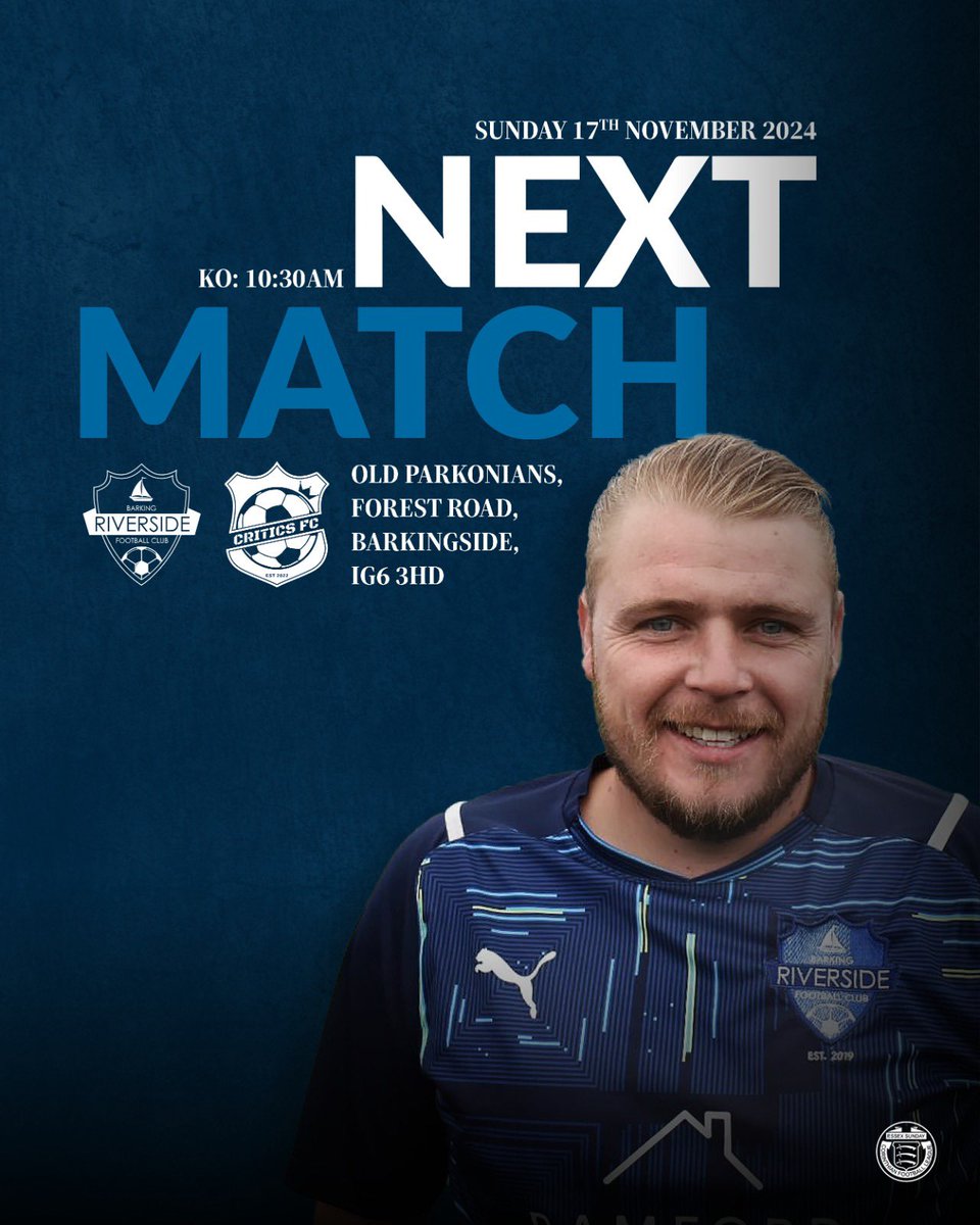 Barking Riverside FC (@bk_riversidefc) on Twitter photo ‼️🚨NEXT MATCH🚨‼️
Back in league action this Sunday against <a href="/Critics_FC/">Critics FC</a>
Should be a good one 🔥🔵 ‼️🚨NEXT MATCH🚨‼️
Back in league action this Sunday against <a href="/Critics_FC/">Critics FC</a>
Should be a good one 🔥🔵
