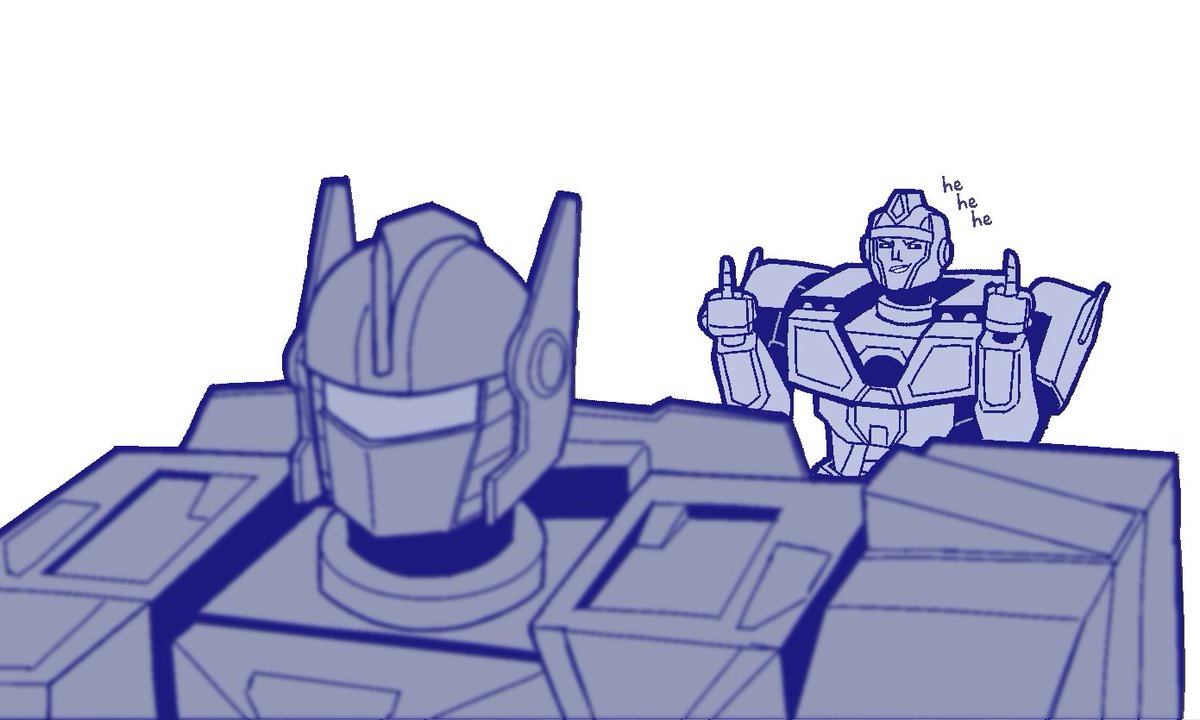 I’m convinced Orion Pax was such a little menace all the time #TransformersOne