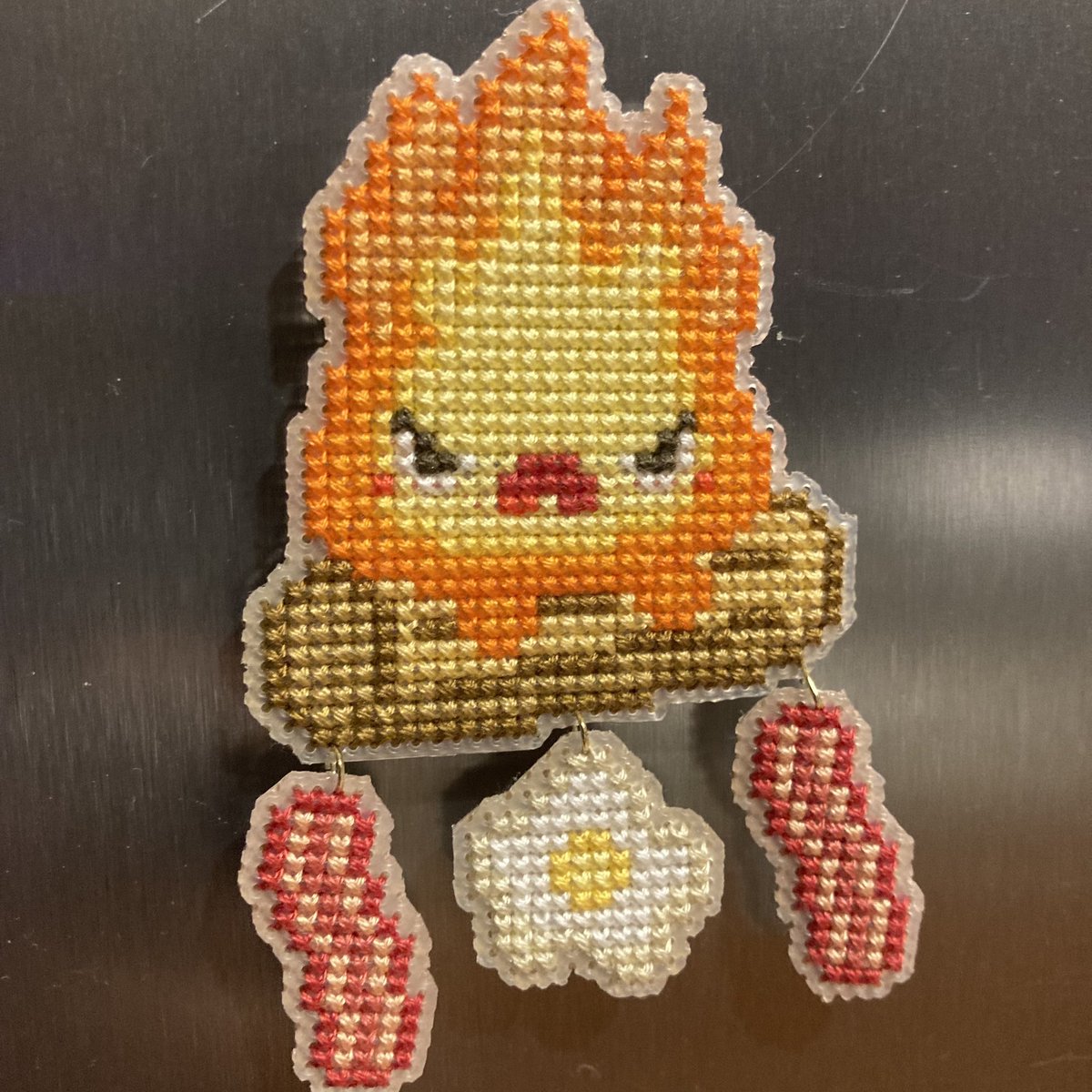 Pie’s Cross Stitch (@piescrossstitch) on Twitter photo Made a Calcifer magnet for <a href="/gingerhaole/">gingerhaole</a> ‘s bday 🔥
Pattern from ColorfullySarahShop
#CrossStitch #HowlsMovingCastle Made a Calcifer magnet for <a href="/gingerhaole/">gingerhaole</a> ‘s bday 🔥
Pattern from ColorfullySarahShop
#CrossStitch #HowlsMovingCastle