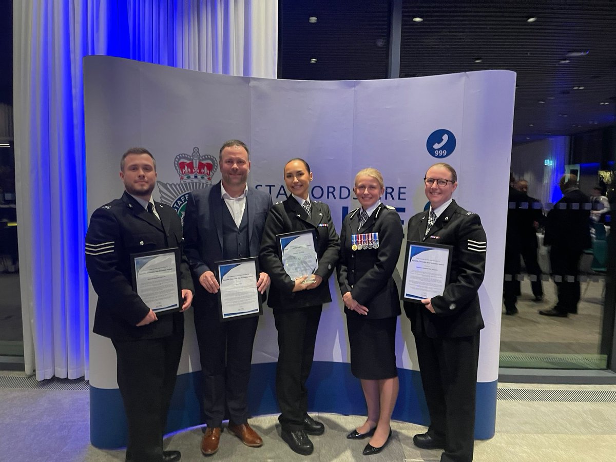 It’s was a great evening and well done on the award @BecciPrice2 . Great to share this with and my amazing network colleagues .<a href="/LGBTStaffsPol/">Staffordshire LGBT+ Police Network</a>
