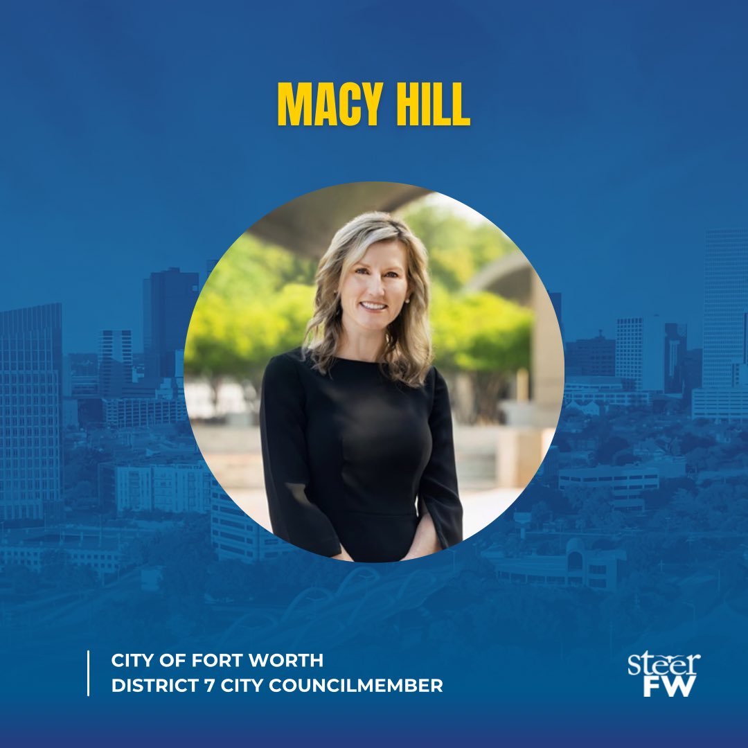 SteerFW's tweet photo. Meet Councilmember Macy Hill at our Elected Officials Reception! 

Tickets: https://t.co/yxFBTAnOyD https://t.co/FWCpcwnZ9i