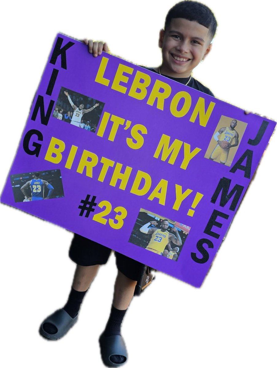 AngCtx23's tweet photo. @Lakers @SpectrumSN My grandson Kristopher &amp; @SaceAlmxghty  will be sitting behind you at tonight’s game. Please wish him a happy birthday! https://t.co/IcNAGMmNnx