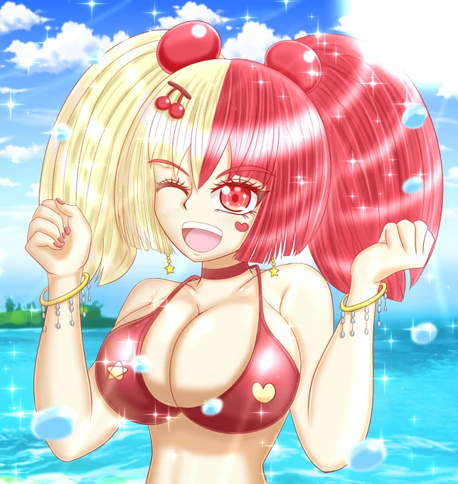 おはようございます今日は過去絵のオリキャラのチェリン(水着)で失礼します昨日やりたいと言った「年末だよ!オリキャラさん大集合!!」というオリキャラ(一次創作絵)集合絵の企画に好意的な意見をいくつか頂いたので開催の方向で考えています来週中には企画として発表致しますね(*'ω'*) 