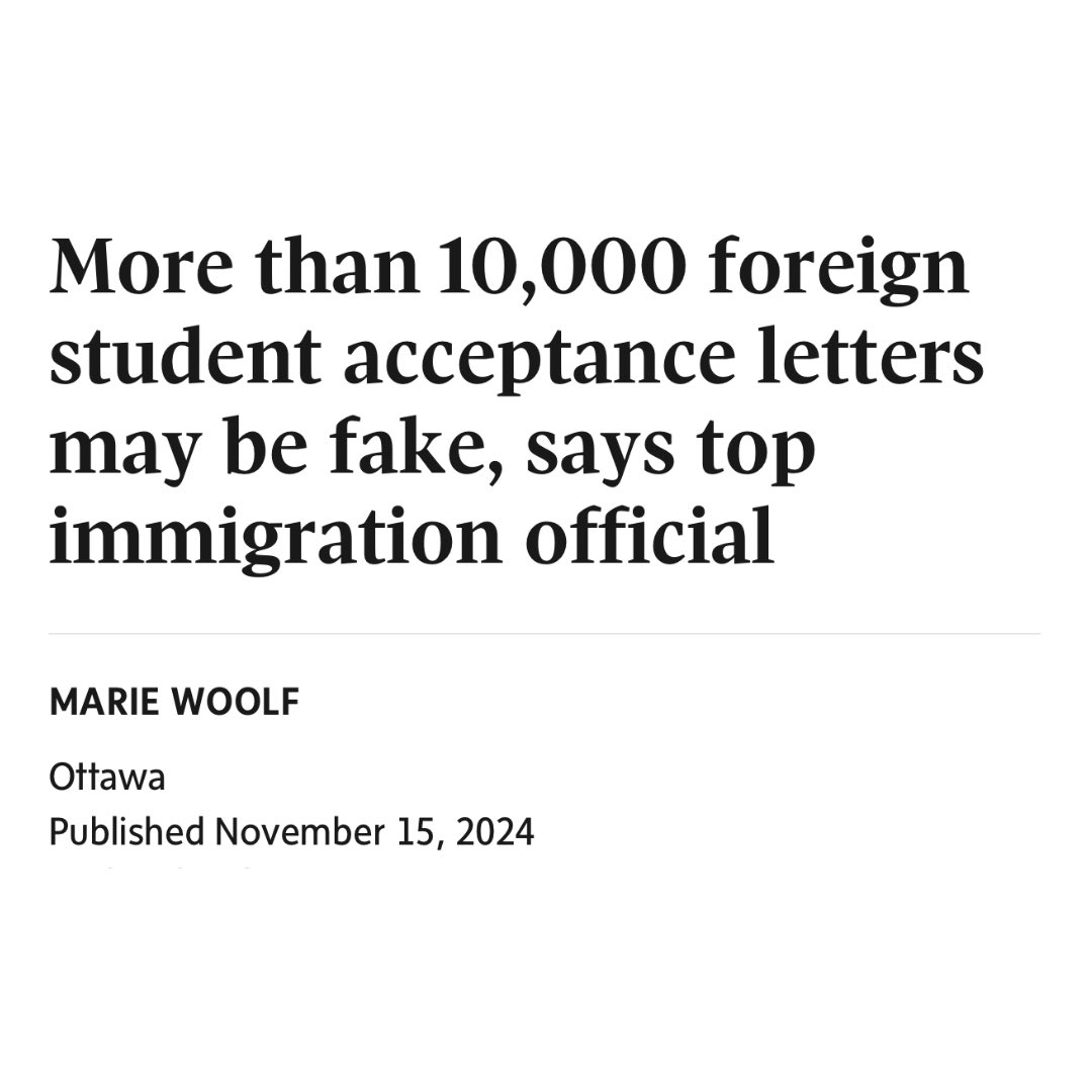 Incompetent Immigration Minister Sean Fraser let in 10,000 foreign students with fake admission letters, which he now admits has contributed to our housing shortage. 

His punishment?

Trudeau promoted him to Housing Minister. Any wonder why you can’t afford a home?