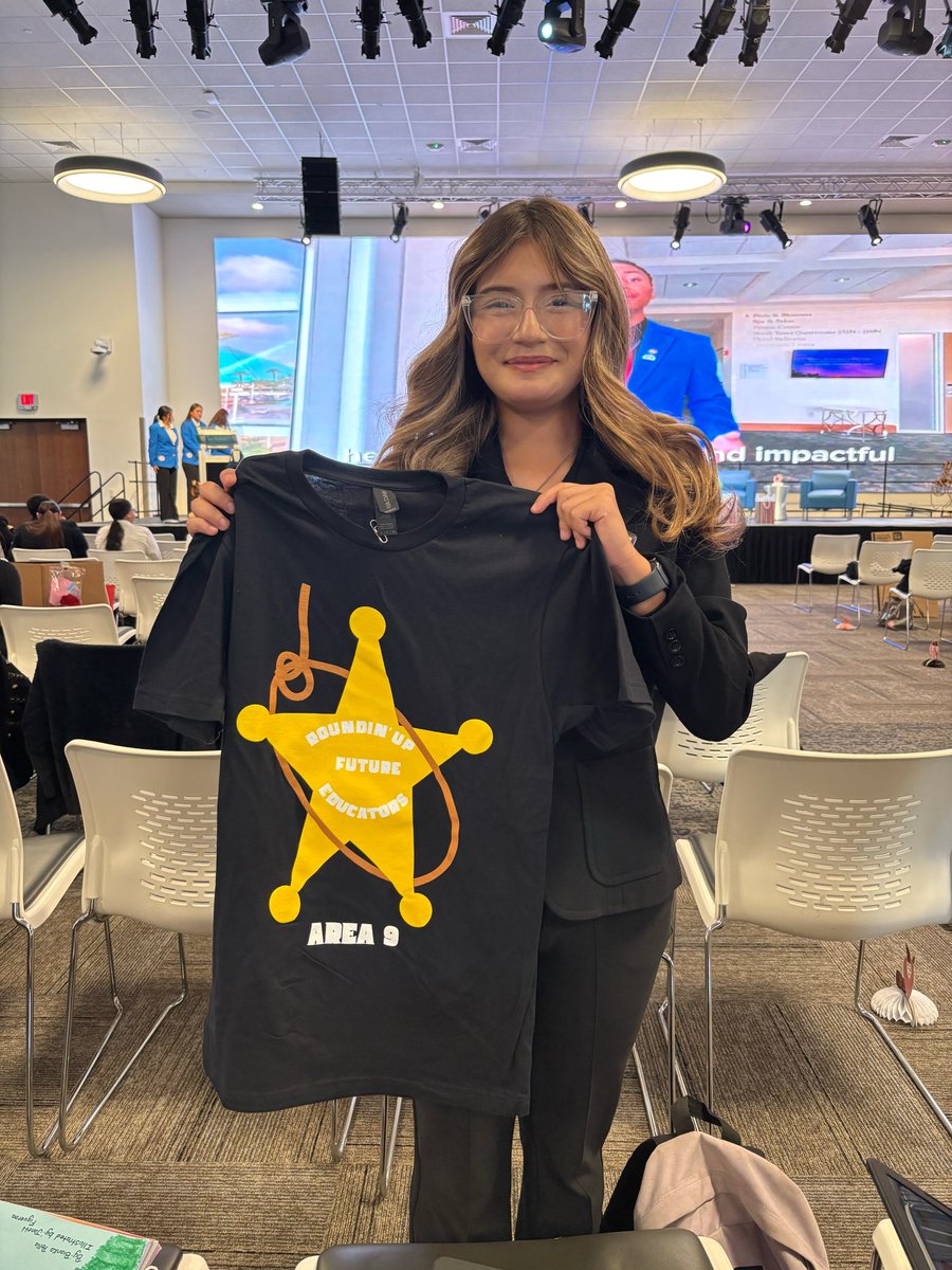 SocorroHS_Edu's tweet photo. Congratulations May, Socorro High School Student! Winner of TAFE Area 9 t-shirt design! @bbau_SHS @VGomez_SHS @Socorro_HS1 https://t.co/bIOf6lzMJ7